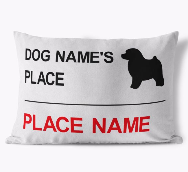 Street Sign: Personalized {breedFullName} Soft Touch Pillow